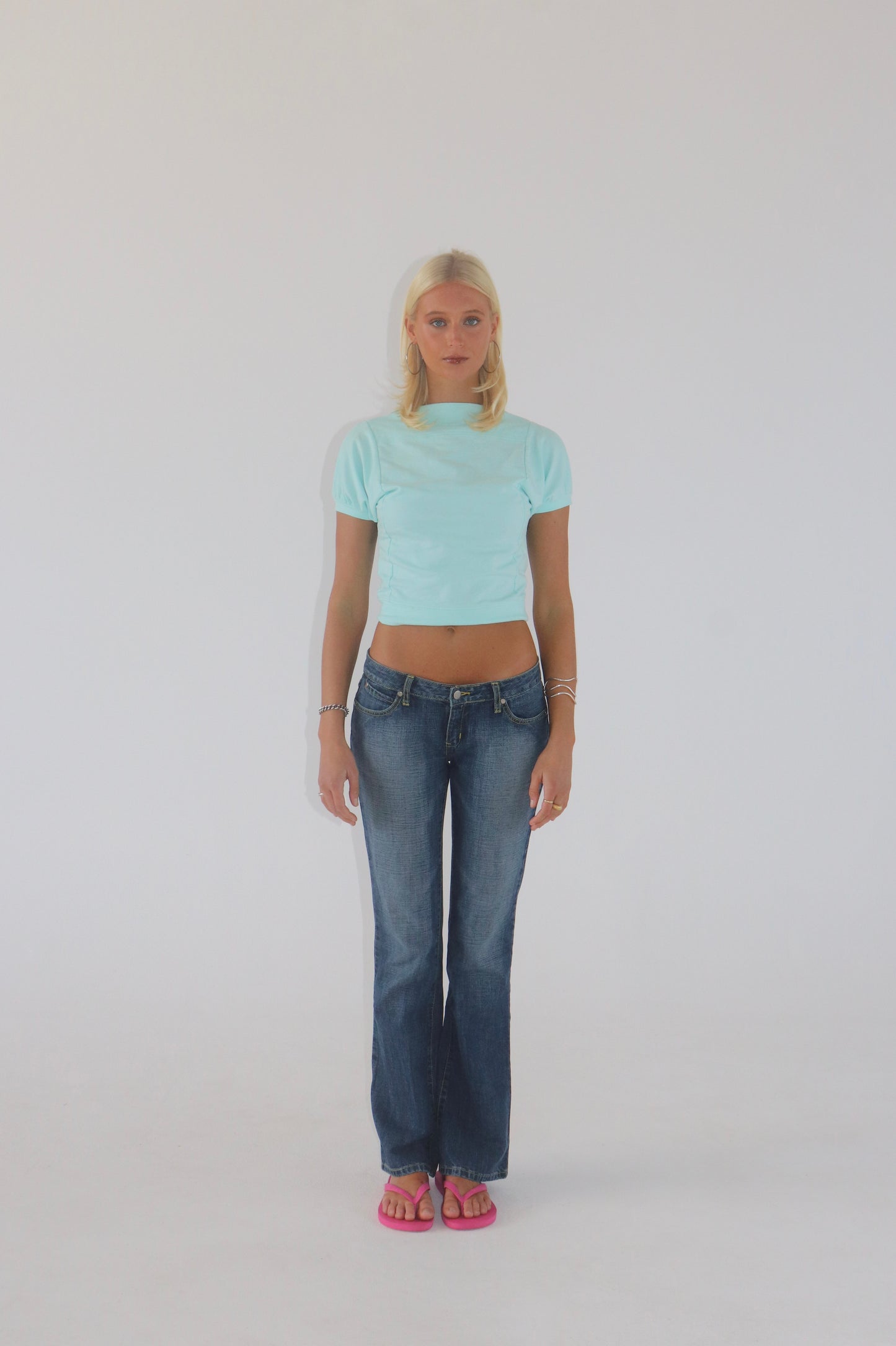 Juno Top in Aqua