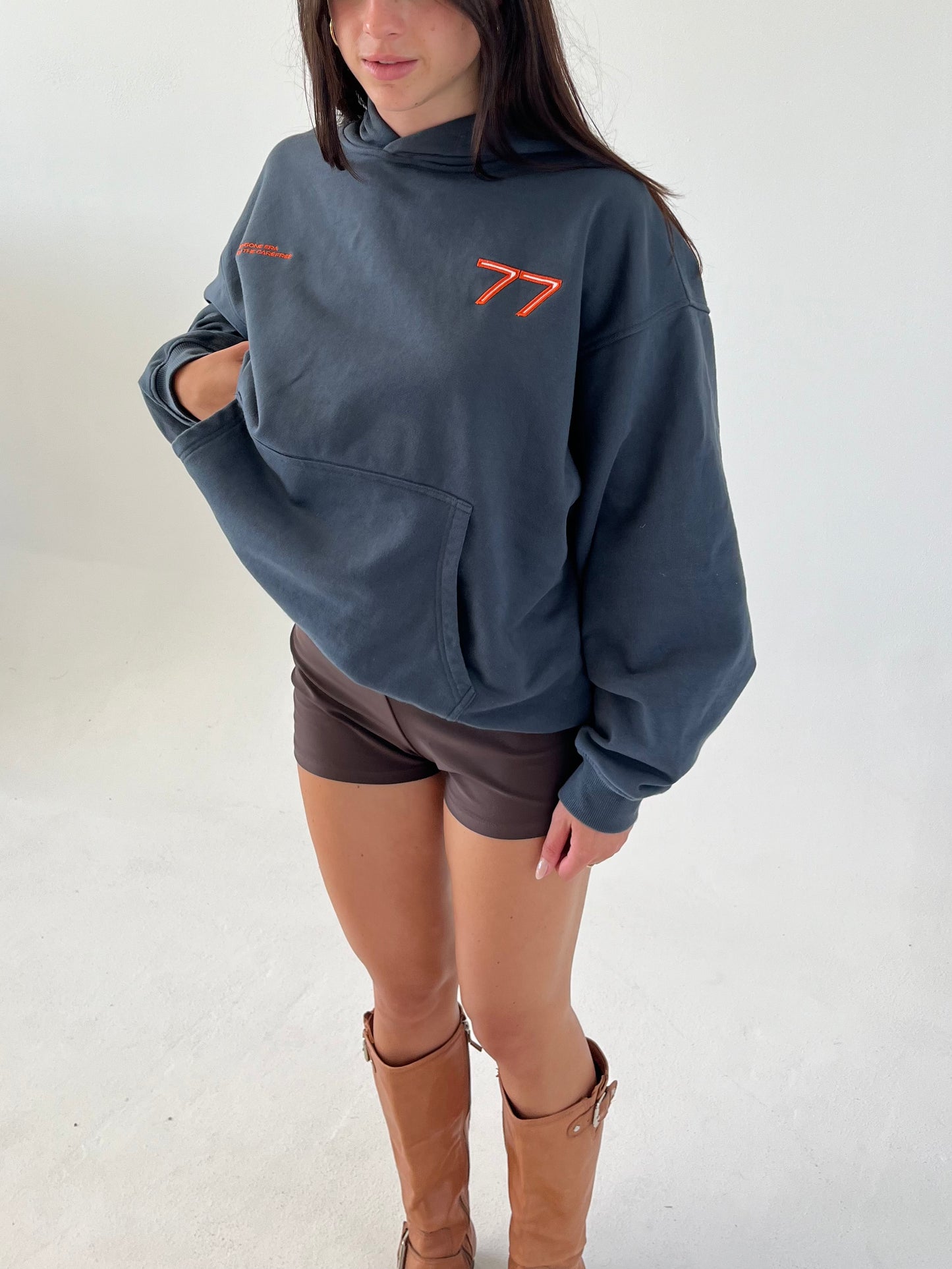 SEVENTY SEVEN GREY HOODIE