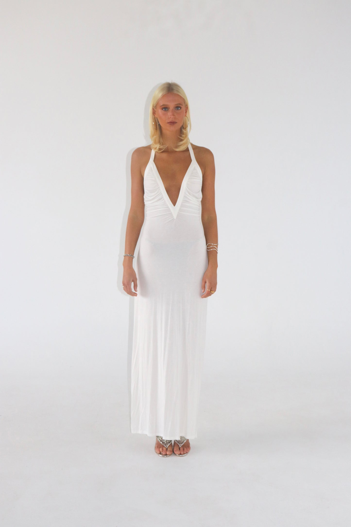 Angelina Maxi in White