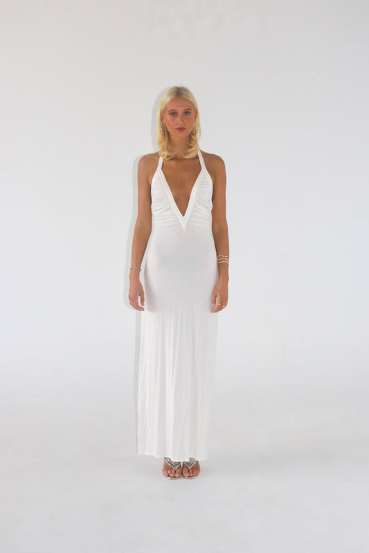 Angelina Maxi in White