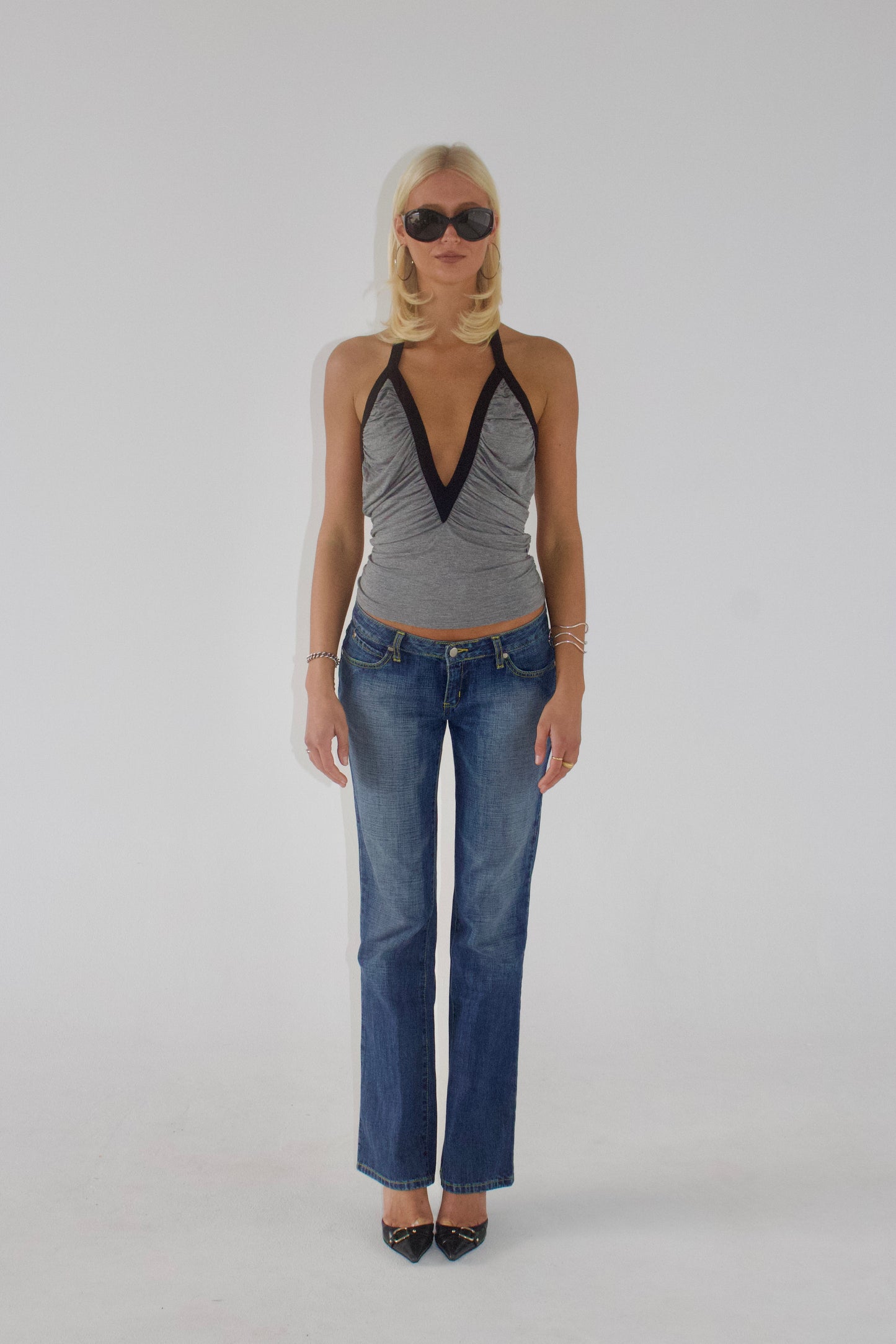 Angelina Top in Grey