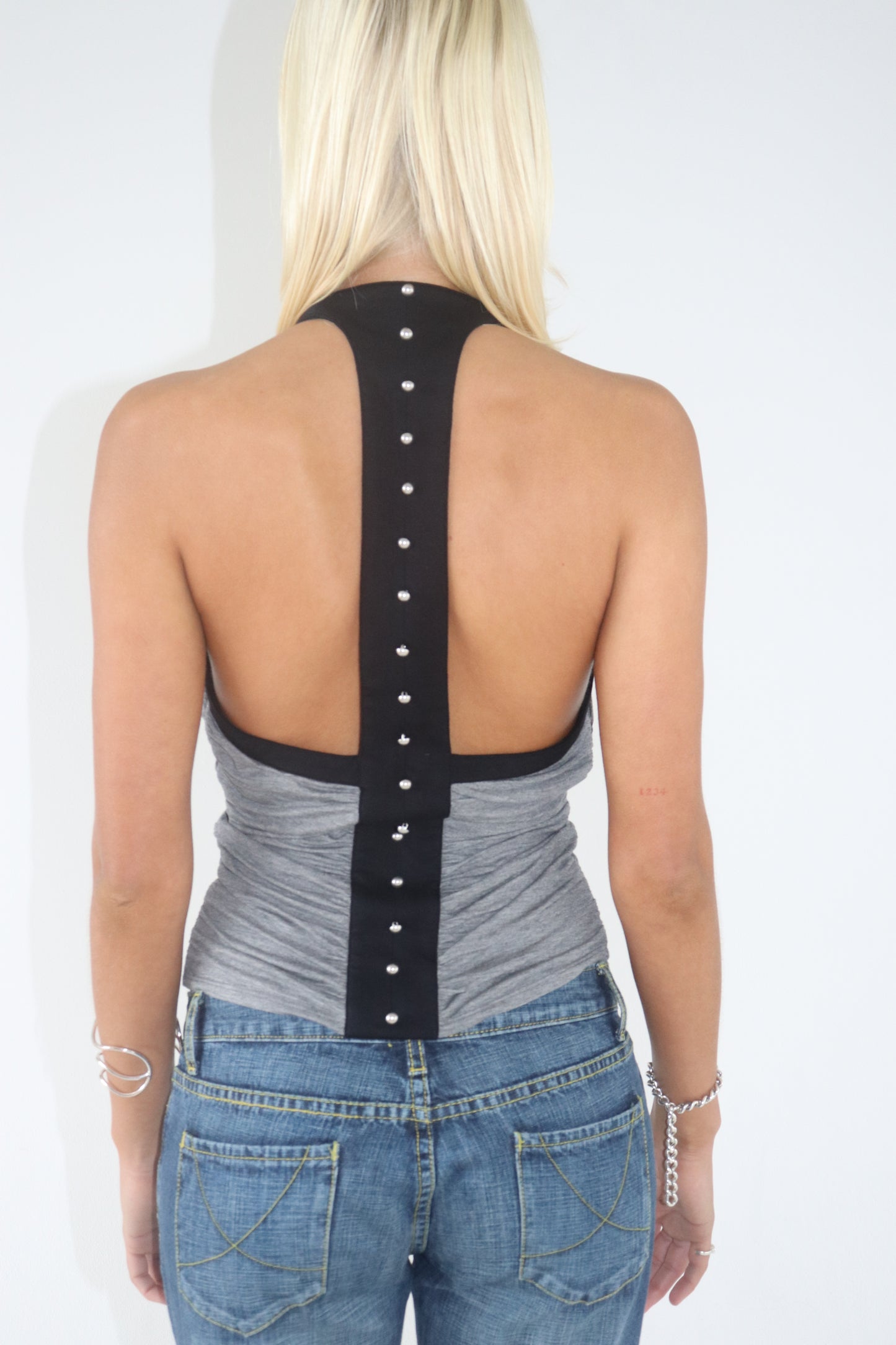 Angelina Top in Grey