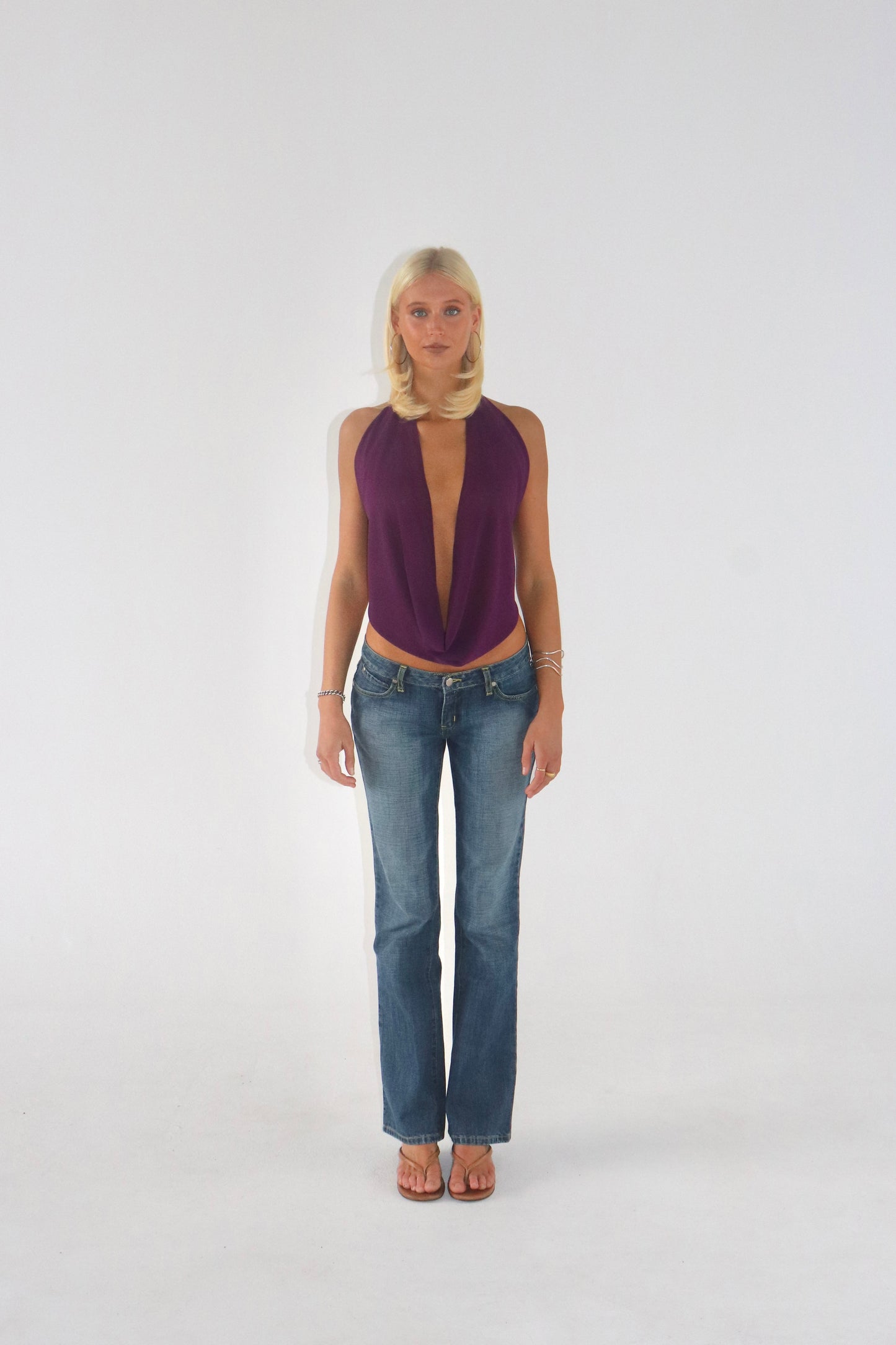 Leila Top in Purple