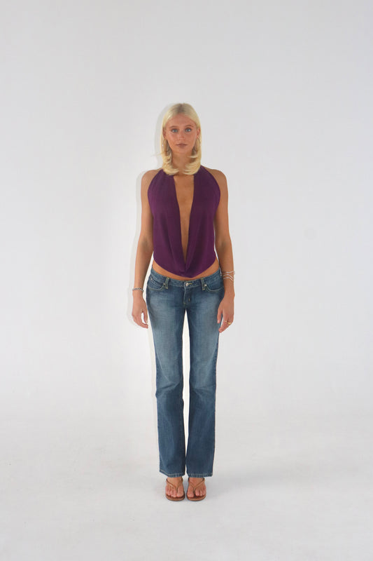 Leila Top in Purple