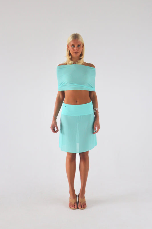 Leila Skirt in Aqua