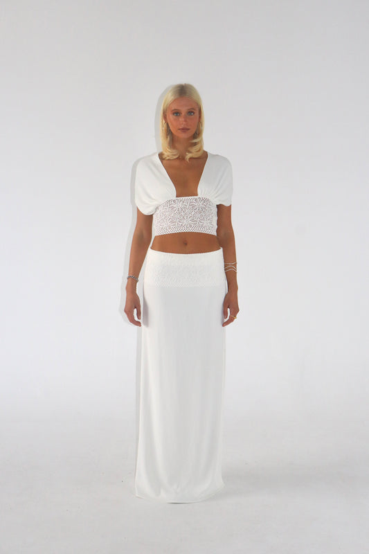 Isla Skirt in White