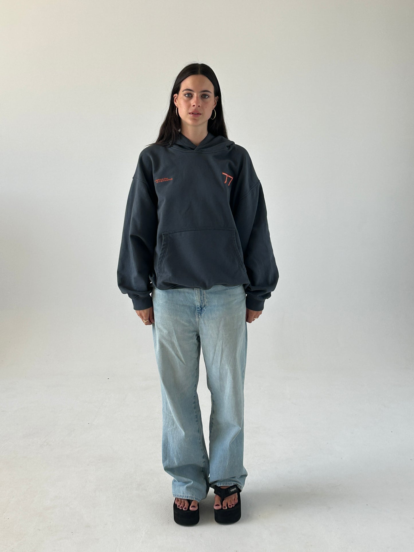 SEVENTY SEVEN GREY HOODIE